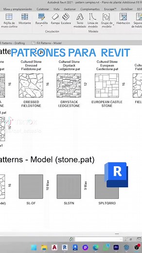 Patrones texturizados para Revit en proyectos arquitectónicos