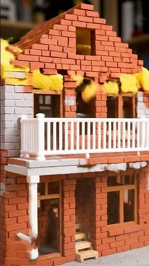 Building a Mini House with Real Bricks & Cement – Full Process