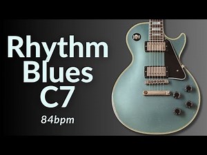 Joyfull Groove Blues Guitar Backing Track in C7