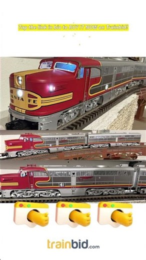 Available on Trainbid.com – C-9 Sunset 3rd Rail O Scale Santa Fe ALCO PA/PB Locomotives