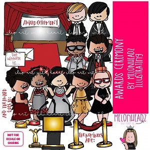 Awards Ceremony clip art, Red Carpet clip art COLORED Version