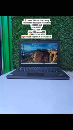 BeeAshara Franchise on Instagram: "🫀Lenovo ThinkPad X260 Laptop 🐝Processor (CPU) -Intel Core i5-6300U (6th Generation) -Dual-core with Hyper-Threading • Base clock: 2.4 GHz • Turbo Boost: Up to 3.0 GHz 🐝Memory -8 GB DDR4 RAM (2133 MHz) 🐝Storage -256 GB SSD (SATA / M.2 depending on board) — fast system boot and app load times 🐝Display 12.5 inch LED-backlit display • HD (1366 × 768) anti-glare (standard) • Optional: FHD (1920 × 1080) IPS 🐝Graphics -Intel HD Graphics 520 (integrated in CPU) —