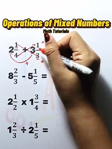 Operations of Mixed Numbers‼️‼️ #Math #mathteachergon #akositeachergon #mathtechnique #basicmath #mathmadeeasy #MathTutor #mixedfractions #operationsofmixednumbers | Math Tutorials