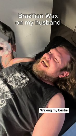 This waxing video is amazing! As a beginner waxer, i really wanted to try a men’s Brazilian wax and who better to try it on than my husband who is also my bestie! A few waxing tips, exfoliate 2 days before, exfoliate 2 days after and enjoy smooth skin for weeks to come! #waxingvideos #esthetician #comedy