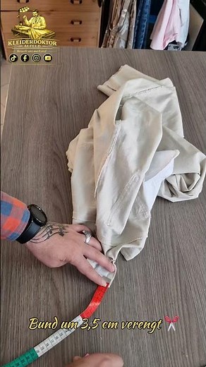 Hose am Bund enger nähen Originale Verarbeitung