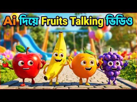 Ai দিয়ে Fruits Talking ভিডিও কিভাবে বানাবেন। AI দিয়ে Cartoon বানানোর Master Prompt ।