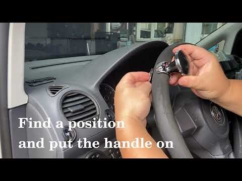 Make it easier to turn! | Car Power Handle Steering Wheel Knob Spinner #HP3489 #HYPERSONIC |20210730