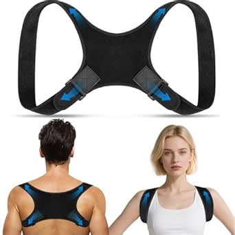 Back Brace Posture Corrector for Men and Women - Bionic System Newly Adjustable Upper Back Support Shoulder Posture Brace, Back Straightener Neck Pain Relief 004-4-P