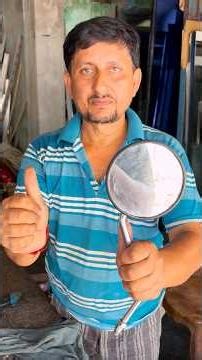 Fixing a broken bike mirror! 🛠️🏍️ Restored to perfection.