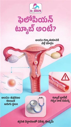 What Are Fallopian Tubes? | DrShilpaWomen'sClinic | #shorts #healthtips #fallopiantube #tubeblockage