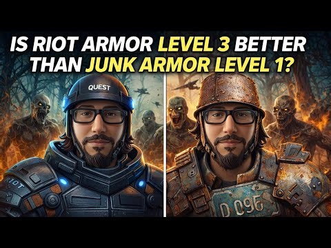 Tomorrow, riot armor level 3 vs junk armor level 1 comparison and stats.