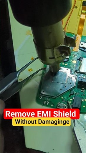 How to Safely Remove EMI Shield Without Damage #repair #repairing #shorts #adixlab #tech #tips
