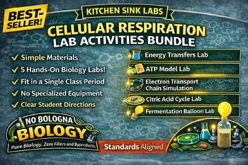Cellular Respiration Lab Bundle | 5 Biology Activities Kitchen Sink Labs Unit 6
