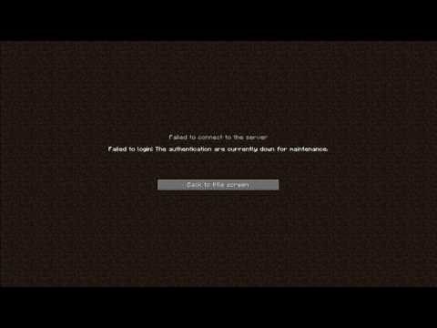 [HOW TO FIX] Minecraft: Failed to login: The authentication are currently down for maintenance