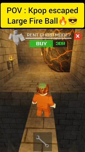 Kpop escaped large Fire Ball| #roblox #robloxmemes #robloxshorts #robloxedit #robloxcreator #viralyt