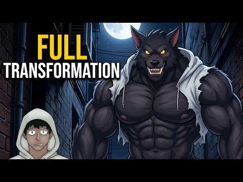 Man transform into a huge werewolf!