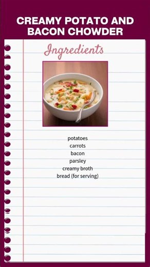 Creamy Potato and Bacon Chowder