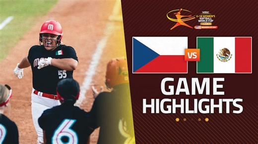 HIGHLIGHTS | 🇨🇿 Czechia vs 🇲🇽 Mexico WBSC U-18 Women's Softball World Cup Finals 2025 Opening Round Game 11 #SoftballballWorldCupWU18 | WBSC