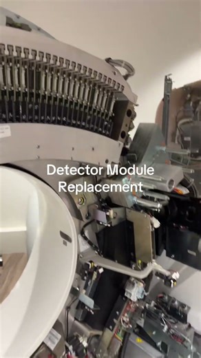 Replacing detector module on a CT scanner #engineer #mechanic