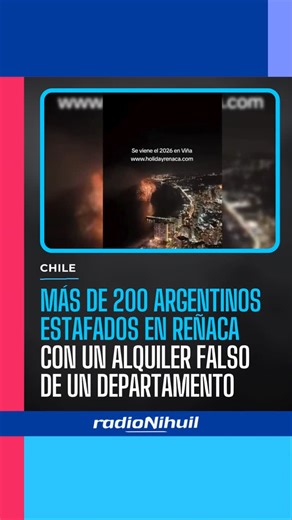 Radio Nihuil on Instagram: "➡️ ¿CONOCÉS ALGÚN CASO SIMILAR? Un sofisticado sistema de engaño dejó a cerca de 200 turistas argentinos sin alojamiento al llegar a Reñaca. El estafador utilizó el nombre real de un edificio y de un propietario legítimo, quien arrienda habitualmente por plataformas oficiales, clonando fotos de un aviso de Booking para crear una página web y un sistema de correos con dominio propio. Las víctimas, atraídas por descuentos del 20% si pagaban el total por adelantado, real