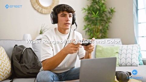 EMEET SmartCam S800-4K Webcam with Tripod for Streaming, Sony 1/2'' Sensor, Supports HDR, PDAF&TOF Dual-autofocus, 1080P@60FPS, Adjustable Heights with 360° Swivel Head, Perfect for Live Streaming