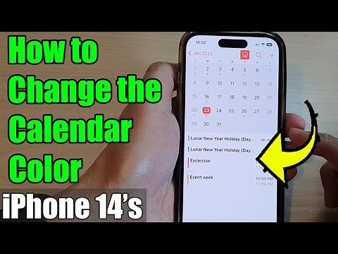 iPhone 14/14 Pro Max: How to Change the Calendar Color