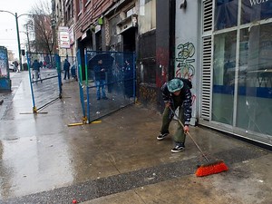 Vancouver's East Hastings Street, the day after the removal of tent encampments