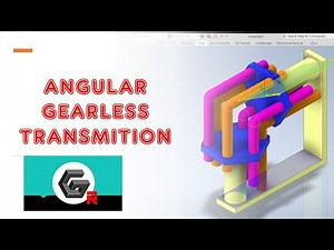 Angular Gearless Transmission- Animation- Inventor Pro. 2021