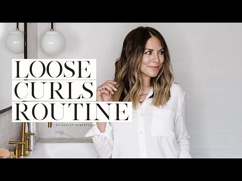 LOOSE CURLS TUTORIAL WITH T3 1.25 INCH CURLING IRON // Ashley Robertson