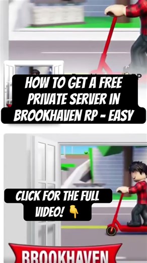 How to get a FREE Private Server in Brookhaven RP - EASY #roblox #brookhaven #shorts