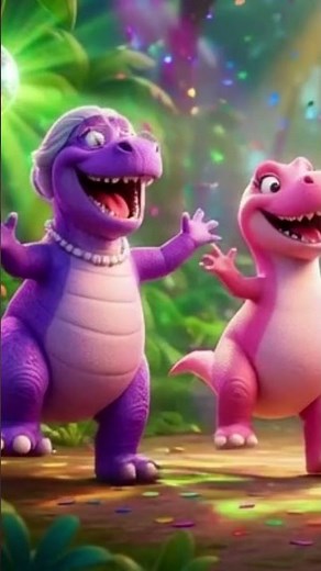 We're happy dinosaurs! Here we go! Dino-Dino-top! Dinosaur song! Songs for kids #shorts