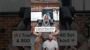 I tried The Rock’s 800 rep leg day challenge