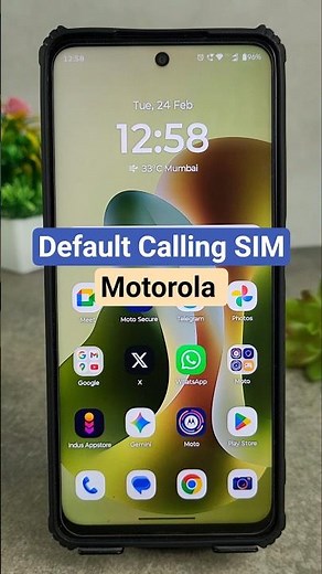 how to set default sim for call in motorola #android