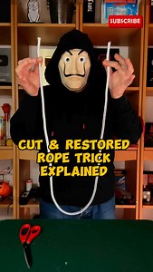 261K views · 13 reactions | CUT & RESTORED ROPE TRICK EXPLAINED 彩 #foryou #magic #trick #tutorial #trend #trending | The Mask Magic Tricks Revealed | Facebook