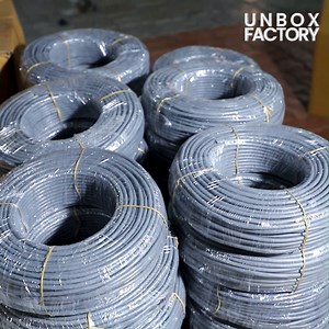 How Internet Cable CAT6 is Made in the Factory #internetcable #cat6 #cablemaking #internetcablemaking #makingprocess #howitsmade #unboxfactory | Unbox Factory