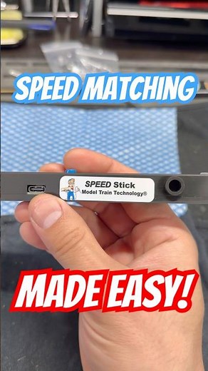 Speed matching with the speed stick #trains #railroad #railway #nscale #modeltrains #modelrailroad