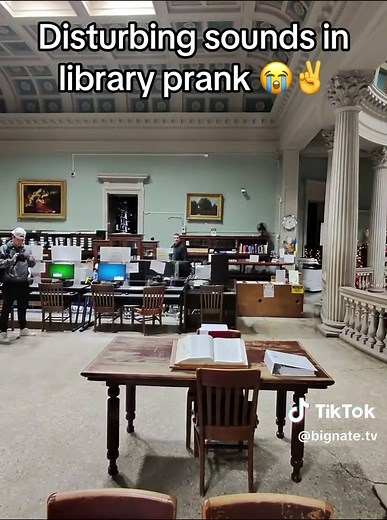 Full vid on YouTube-BigNateTV #bignatetv | speaker in library