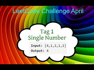 Python Tutorial deutsch, LeetCode Challenge April, Tag 1 "Single Number"