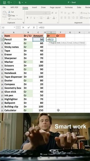 How to separate data in excel using IF 😱 #excel #office #spreadsheet