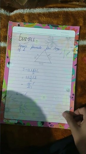 class 9 project of Heron's Formula