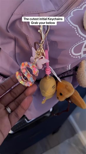 Cutes initial keychains #initials #keychains #tiktokshop