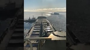 See an icebreaker in action! The Canadian Coast Guard sent an icebreaker to help clear the way for a cargo vessel trying to leave les Îles-de-la-Madeleine, or the Magdalen Islands, in Quebec, on Feb. 25. https://trib.al/1d36r9k | Global News