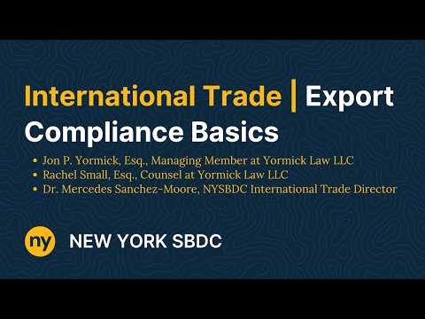 Export Compliance Basics