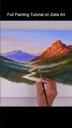 Painting a Realistic Misty Fog Layer with Acrylics 🌬️
