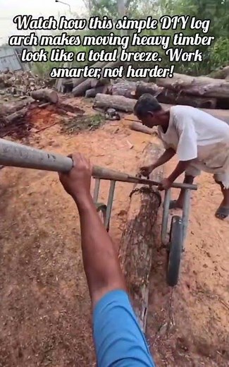 How To Move Huge Logs Without Any Effort