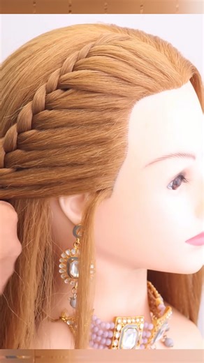 Wedding Special Hairstyle. #shorts #trending #hairstyle | Braid Hairdo