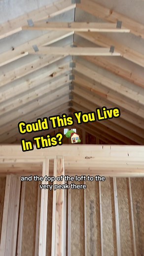 🏡 TOUR | 16x32 Tiny Home Shell could you live in something like this? ##TinyHome##Shed##StorageShed##PortableBuilding##TinyHomeLiving##ShedToHouse##ShedConversion##BackyardShed ##ManCave##FarmAndYard##Waco