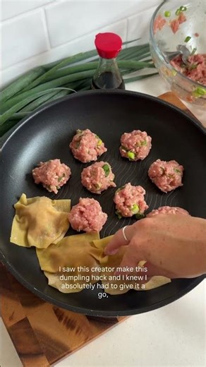 Day 2 of Dinner for Dummies: One Pan Dumplings 🥟 RECIPE IN DESCRIPTION 👇
