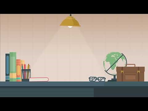 No Copyright Free Loop animated background Education Study Table Teacher Day Back to School