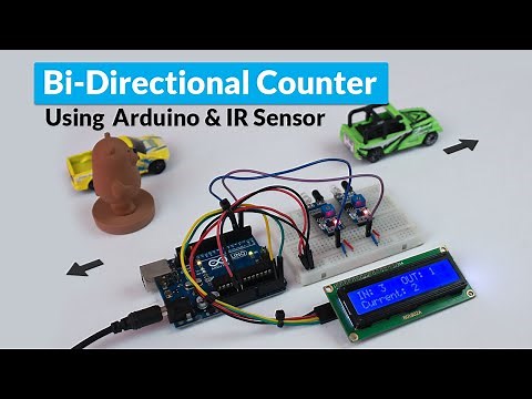 How to Build Bidirectional Visitor Counter using Arduino and IR Sensors | DIY People Counter Project